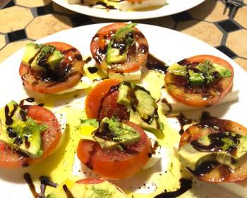 Fast Cooking Methods Avocado Caprese Salad Very Delicious