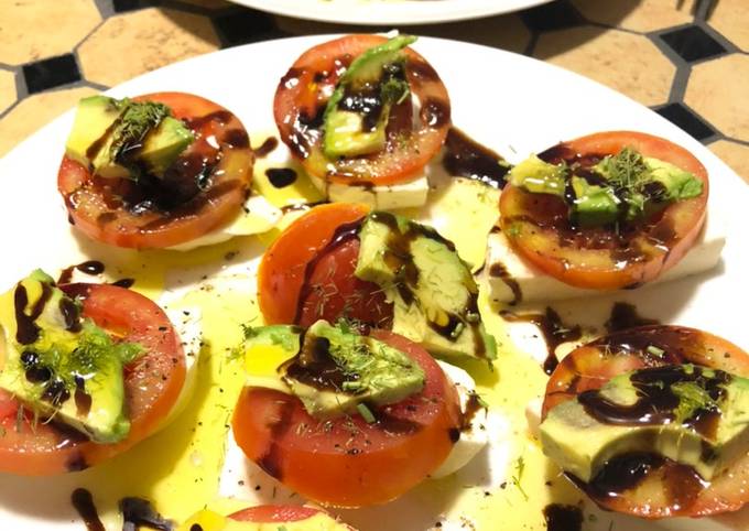 Simple Way to Prepare Ultimate Avocado Caprese Salad