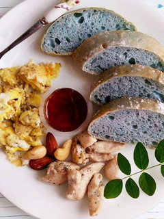 蝶豆花歐包 的食譜成品照片