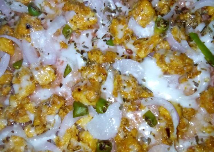 Mzydar chikhen tikka pizza.😊
