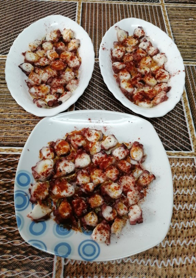 Una foto de Pulpo a la gallega