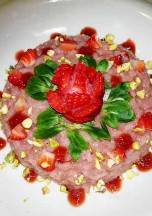 Foto di Risotto "rosa di fragola"