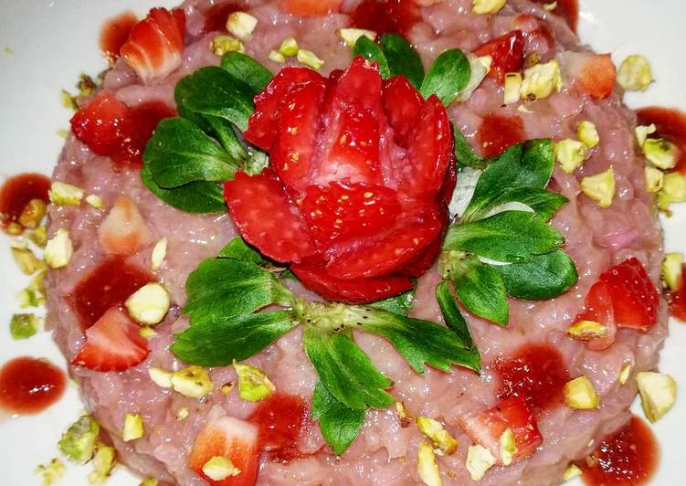 Risotto "rosa di fragola"