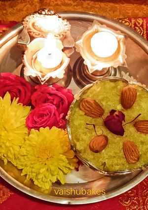 A picture of Navratri Special Mixed fruit Falahari Halwa.