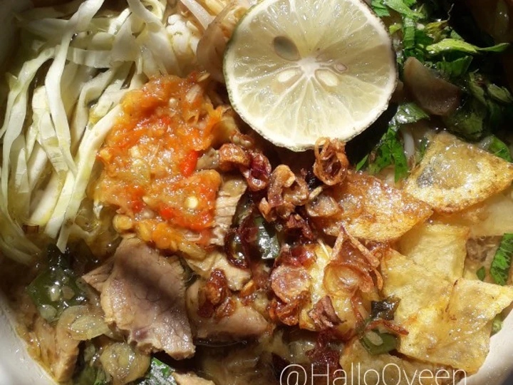 Cara Gampang Menyiapkan Resep Soto daging sapi yang Uenak Anti Ribet, Mantap