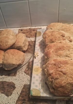 Una foto de Pan trenza de boniato y pancitos caseros🍠🍞