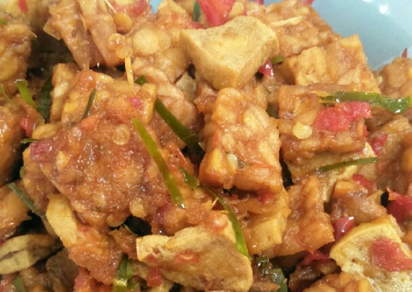 Orek / Kering Tempe Tahu Pedas
