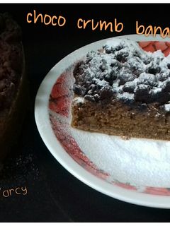 Foto resep Choco Crumb Banana Cake