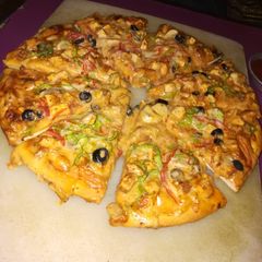 A picture of Chicken Fajita Pizza.