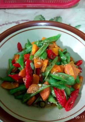 Foto resep Tumis wortel buncis simpel