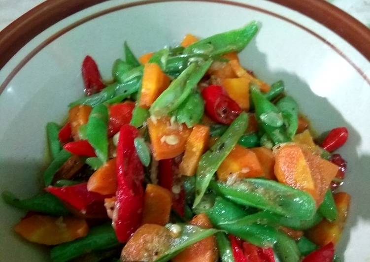 Tumis wortel buncis simpel