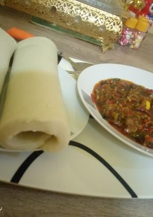 A picture of Pounded yam.