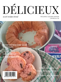 Foto resep Cake Jelly Strawberry