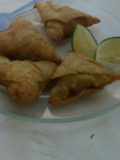 A picture of Mutton samosa.