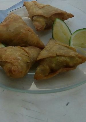 A picture of Mutton samosa.