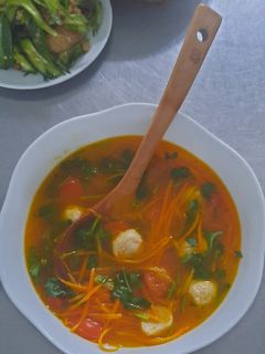 Hình của món Canh cà chua cà rốt.