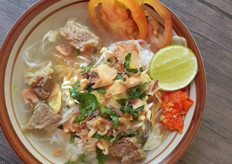 Bagaimana Membuat Soto daging bening, Menggugah Selera