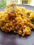 Arroz a la jardinera sin muchas especias