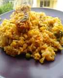 Arroz a la jardinera sin muchas especias