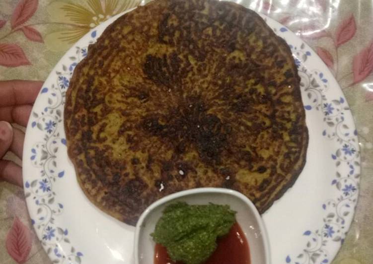 Recipe of Perfect Oats Sprout Pudla