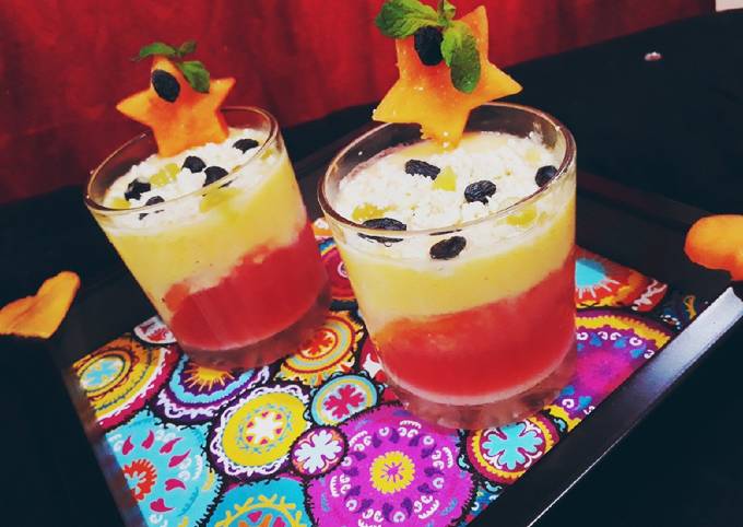 Steps to Prepare Gordon Ramsay Malabi Rose flavoured Muskmelon Milk Pudding