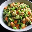 Soy Bean Salad with Miso Wasabi Sauce