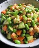Soy Bean Salad with Miso Wasabi Sauce