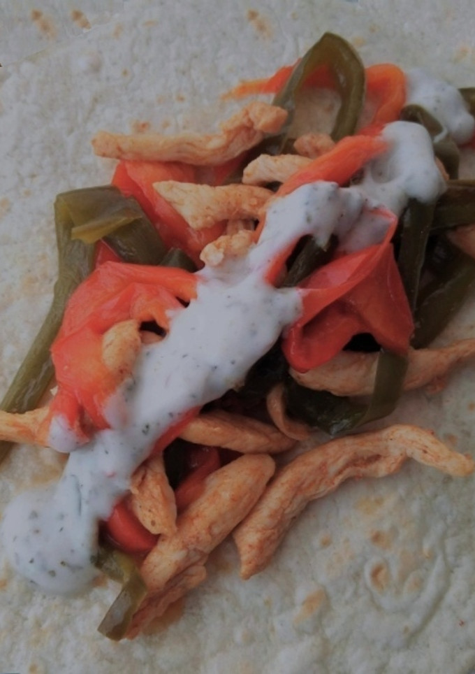 Una foto de Fajitas de pollo caseras