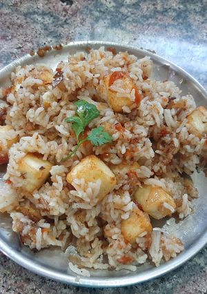 A picture of Paneer pulao.