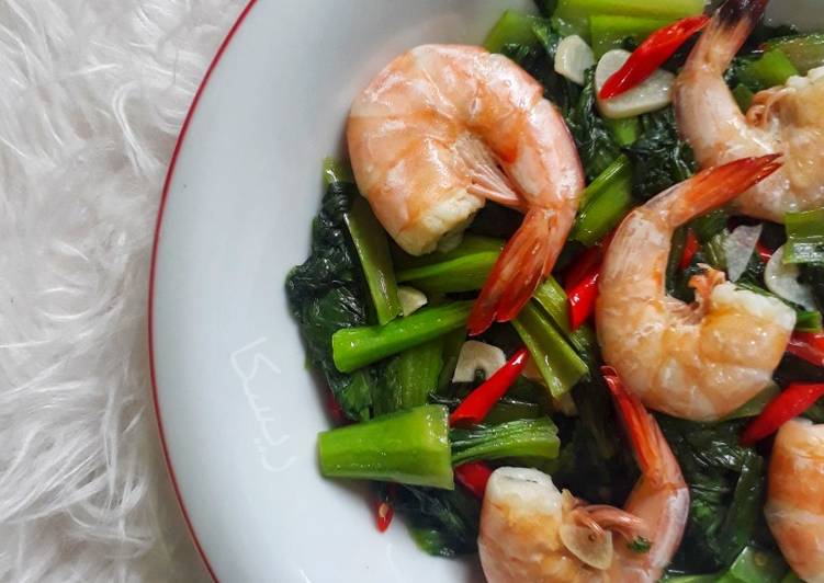 Tumis Pokcoy Udang