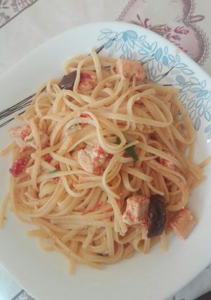 Foto di Linguine con pesce spada