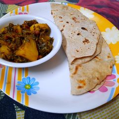 A picture of Aloo Methi Sabji.