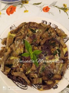 Foto di Frittata di carciofi bio cipolla e menta bio 👩🍳❤️