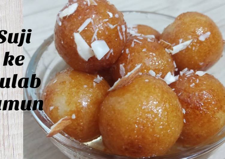 Soft Sooji Gulab Jamun Recipe