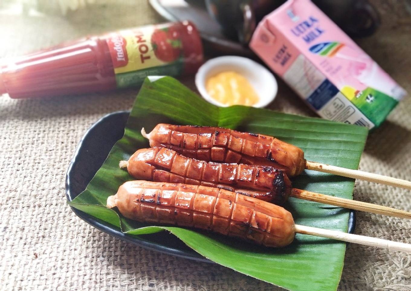 Sosis bakar asam manis🌭