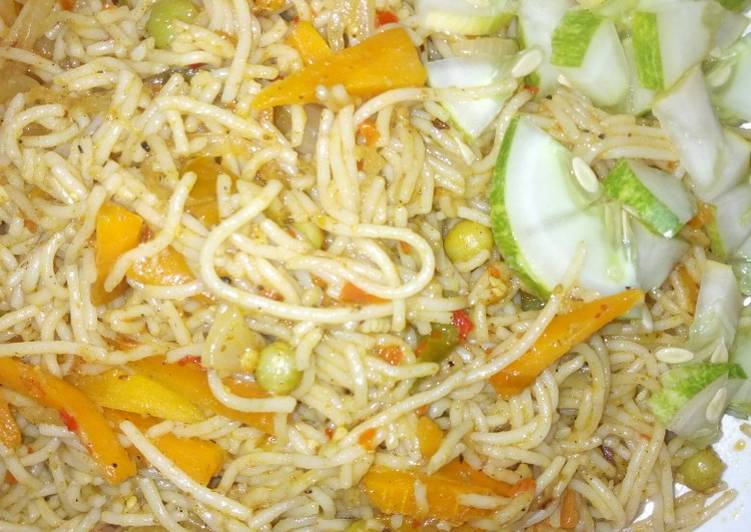 Recipe of Quick Stir fried veg sphag