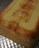 Falso Budín de Pan, con corazón de manzana