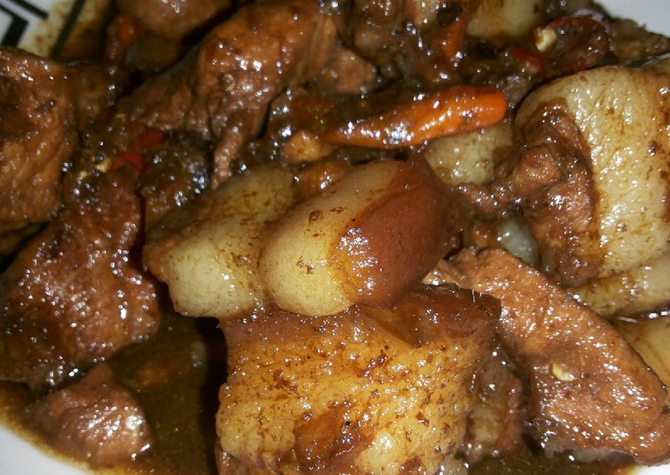 Samsam babi bumbu kecap