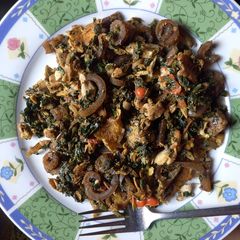 A picture of Keto veggie egg dish.