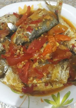 Foto resep Ikan Kembung Asam Pedas dg bumbu diuleg