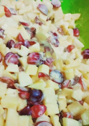 Foto resep Salad buah sederhana