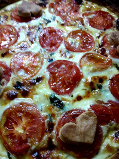 Una foto de Tarta caprese