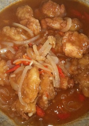 Foto resep Ayam tepung saos padang