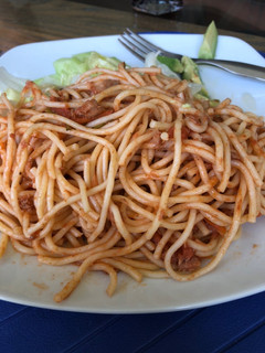 Una foto de Fideos con atún