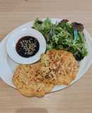 Pancake salati di verdure vegan