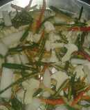 Homemade mix vegetable atchar