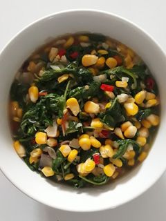 Foto resep Tumis bayam jagung manis