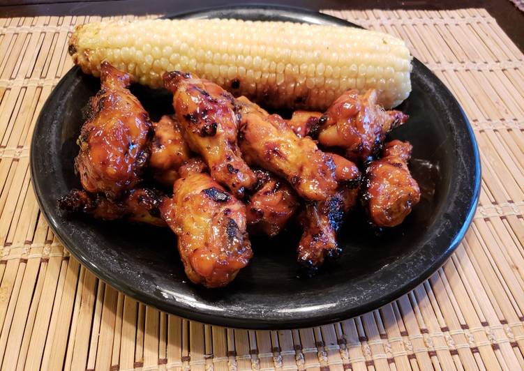 Recipe of Perfect Grilled brown sugar chipotle wings