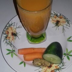 A picture of Carrot,cucumber n ginger drink.