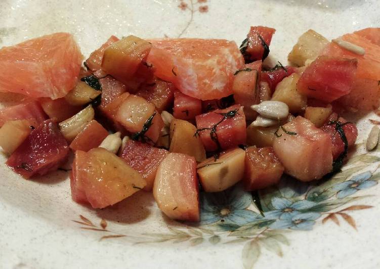 How to Prepare Favorite Garam Masala Dill Blood Orange Beet Salad